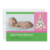 Christmas Baby Photo Card Personalised Invitations