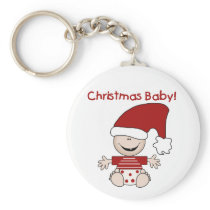 Christmas Baby T-shirts and Gifts Keychains