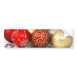 Christmas Ball Decorations bumper stickers
