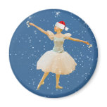 Christmas Ballerina with Castanets Magnet