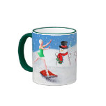 Christmas, Ballet Dancer, Snow Scene Mug