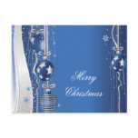 Christmas Balls And Ribbons Postcard