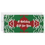 Christmas Bandanna Gift Certificate template Custom Rack Card