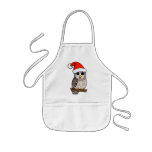 Christmas Barred Owl Santa Apron