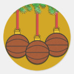 Christmas Basketball Stickers
