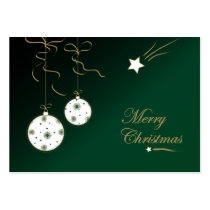 Christmas baubles - Gift tag card