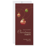 Christmas Baubles Party invitation
