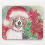 Christmas Beagle mousepads