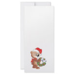 Christmas Bear with Wreath rack cards