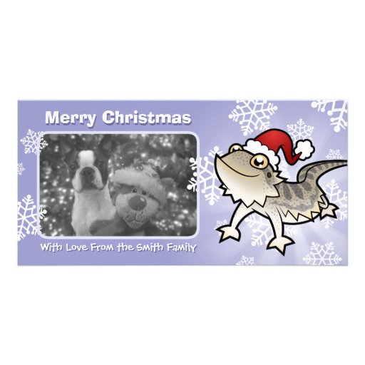 Christmas Bearded Dragon / Rankins Dragon Photo Greeting Card