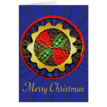 Christmas bees and trees greeting cards