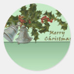 Christmas Bells and Holly Stickers
