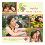 Christmas bells photo new year greeting card custom invitation