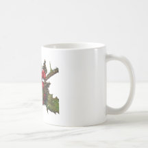 Christmas: Berries, Holly, Pine Cones: Art Coffee Mugs