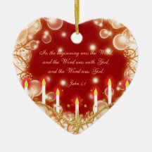 Christmas bible verse elegant traditional christmas ornament