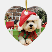 Christmas - Bichon Frise - Daisy Christmas Tree Ornaments