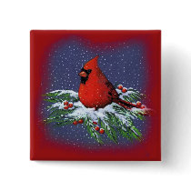 CHRISTMAS BIRD: CARDINAL: ART