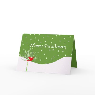 Christmas Bird - With Your Photo Inside Greeting Card by samack