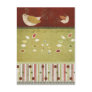 Christmas birds postcard