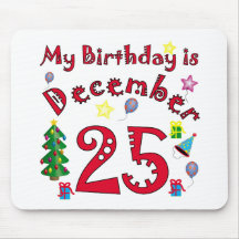 Christmas Birthday Mouse Mat