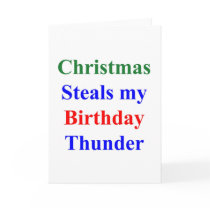 Christmas Birthday Thunder