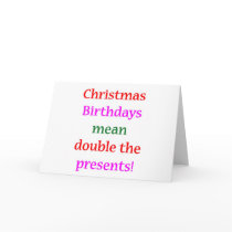 Christmas Birthdays