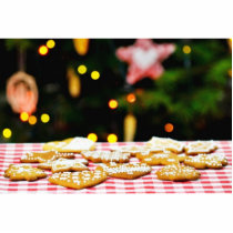 Christmas Biscuits On The Table With A Christmas T Acrylic Cut Outs