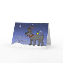 Christmas Black Lab Christmas Card