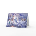 Christmas Blank French Greetings Card