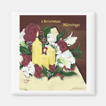Christmas Blessings magnet