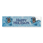Christmas - Blue Snowflake -German Shepherd - Kuno bumper stickers