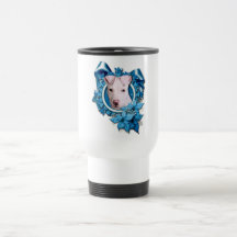 Christmas - Blue Snowflake - Pitbull - Petey Mugs
