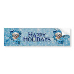 Christmas - Blue Snowflake - ShihPoo - Maggie bumper stickers