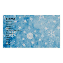 Christmas - Blue Snowflake - Weimeraner - Blue Eye Business Card Templates