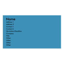Christmas - Blue Snowflakes - Cocker Spaniel Business Card