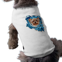 Christmas - Blue Snowflakes - Yorkshire Terrier Pet Clothing
