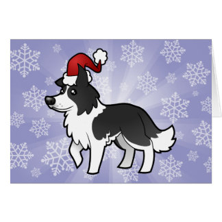 Border Collie Christmas Cards, Border Collie Christmas Card Templates