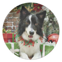 Christmas - Border Collie - Jessup Plate