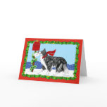 Christmas Border Collie Mail cards