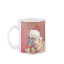 Christmas Boxer dog mug