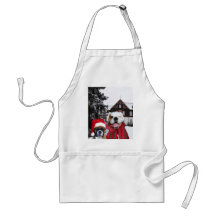 Christmas Boxer Dogs apron