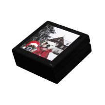 Christmas boxer dogs gift box