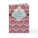Christmas Brocade Retro Card