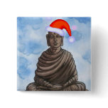 Christmas Buddha! buttons