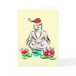Christmas Buddha drawing cards