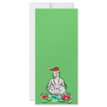 Christmas Buddha drawing rack cards