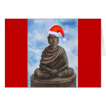 Christmas Buddha! Greeting Card