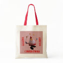 Christmas budget tote bags