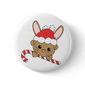 Christmas Bunny buttons