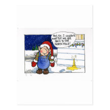Christmas "But Sir" Cartoon No. 5 Postcard